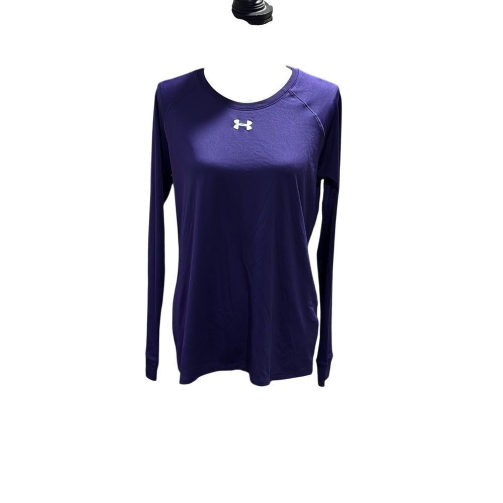 Under Armour Women’s Long Sleeve Performance Shirt Purple Medium - Picture 2 of 5